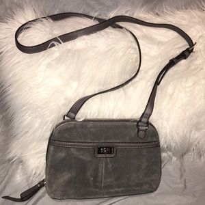 B Makowsky Suede Bag